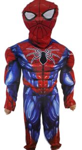 Kids Costumes to Hire - Spiderman Muscle Suit - 7 Years - BOY